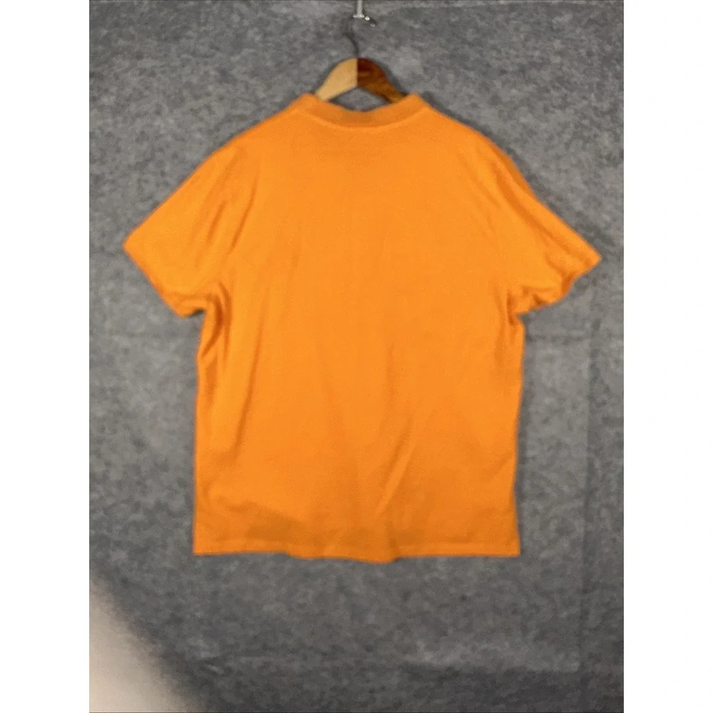 Polo‎ Ralph Lauren Polo Shirt Mens 2XL Orange Green Pony Short Sleeve Golf *